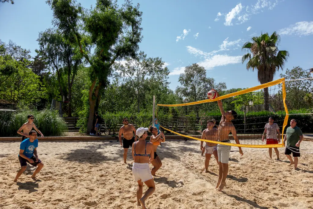 beach volley camping finca air marin herault